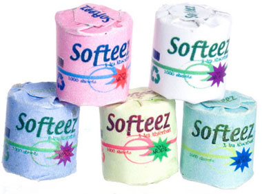 Dollhouse Miniature Softeez Toilet Tissue, 5